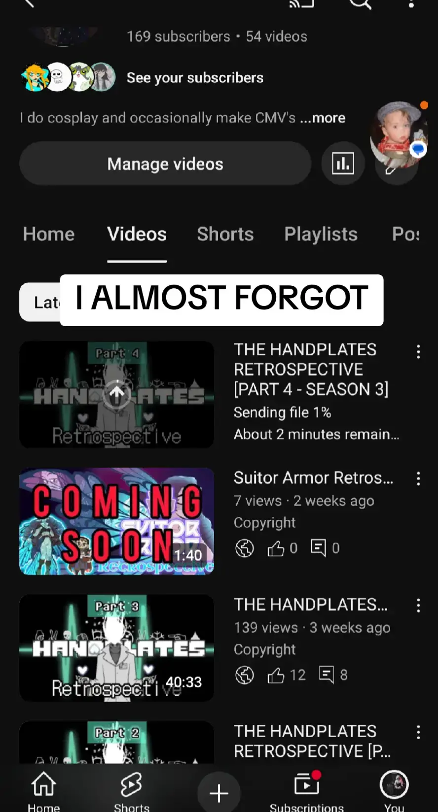 meanwhile I need to HURRY MY ASS UP on that Suitor Armor video! ugh #handplates #handplatesgaster #undertale 