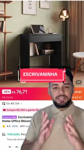Escrivaninha barata #moveis #escrivaninha #quarto #decoracao 