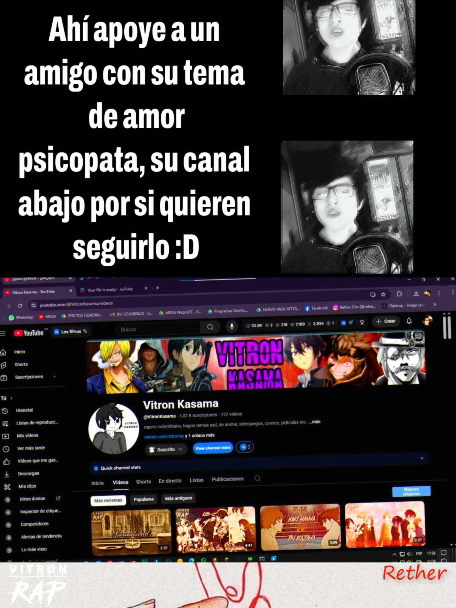 Hilo Rojo Ft. Vitron Kasama #reth #rap