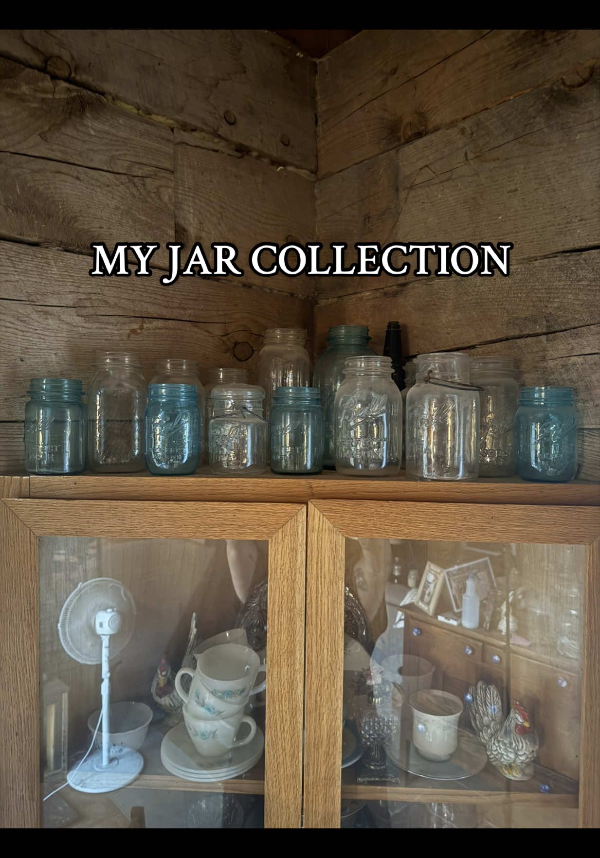 Replying to @Beth love collecting. I also have a good collection of Pyrex and Corningware! #collector #ballmasonjars #crownmason #jarcollection 