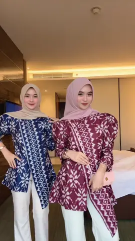 yeuu kembaran lagi kali ini pake batik cakep modern songket😍🫶🏻✨#batik #songket #puffy #batikmodern #batikindonesia 