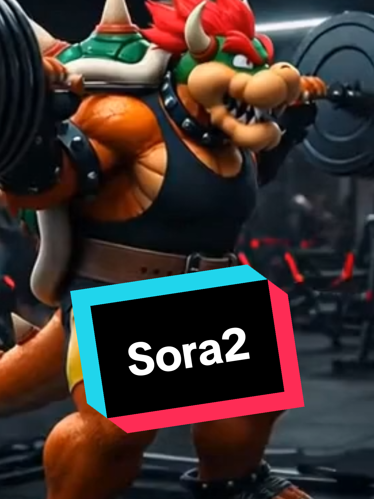 Bowser pumping those pecs for the Mushroom Kingdom 💥🐢💪 #Bowser #Nintendo #Sora2 #ChestDay #fyp
