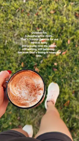 3 months left this year… and I’m still believing for our miracle baby. Keep praying over your womb! God’s timing is perfect. 🙏🏻🌈🤍 #tryingtoconcieve #fertilityjourney #pregnancytok #waitingongod #trustinggod 