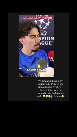 Nos joueurs parlent sur le terrain eux pas en story insta comme Yamal ou comme Pedri en conférence ❤️💙  #vitinha #drôle #yamal #pedri #reponse 