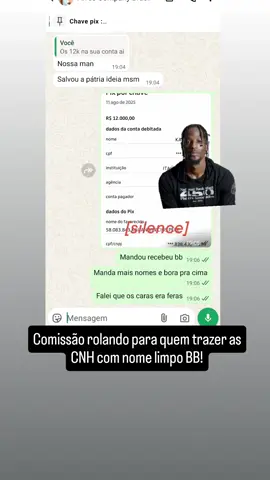 🫵🏻Você tem Cnh, nome limpo e mais de 25 anos, não fica aí de bobeira!!!🫵🏻 Todo mundo que tiver CNH e nome limpo, vem fazer um dinheiro, você fica com valores que podem variar de R$5.000 a R$120.000, tudo caindo diretamente na sua conta e sem pagar nenhum tipo de taxa antes , trabalho juntamente com empresa e gerente, por isso não fica devendo nada depois. Só venha fazer se realmente tiver interesse, porque após gerar o link não pode voltar, afinal, ninguém vai ficar trabalhando de graça. O processo consistira em você me passar alguns dados (Foto da CNH digital ou fisico, endereço, email, telefone, renda, profissão), juntamente com um video falando que está ciente do financiamento. Após isso, será enviado para o nosso gerente analisar. Se aprovado, você talvez tenha que atender uma ligação do banco para confirmar algumas informações (informações essas que nós passaremos a você), após isso, será gerado um link que vai chegar para você por email ou sms, nele você preencherá algumas informações e por fim colocará seu rosto. No final vai aparecer que o contrato foi assinado, após concluir, deverá tirar print e me encaminhar. Em até 2 horas o dinheiro estará disponível na sua conta a qual tiver a chave pix CPF cadastrado. Observação: Você não vai ficar devendo nada, mandaremos o gerente fazer o cancelamento do mesmo dia, afinal, uma parte do pagamento será direcionado a ele justamente por isso, depois será possível que você confirme tanto no SPC e Serasa, não terá nenhuma dívida em seu nome, e você voltara com pelo menos R$5.000 a mais na sua conta. #fy #f #fyp #fyppppppppppppppppppppppp #fyppppppppppppppppppppppp 