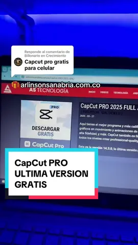 Respuesta a @Billonario en Crecimiento CapCut PRO para celular 🥳 #capcutpro #gratis #android 