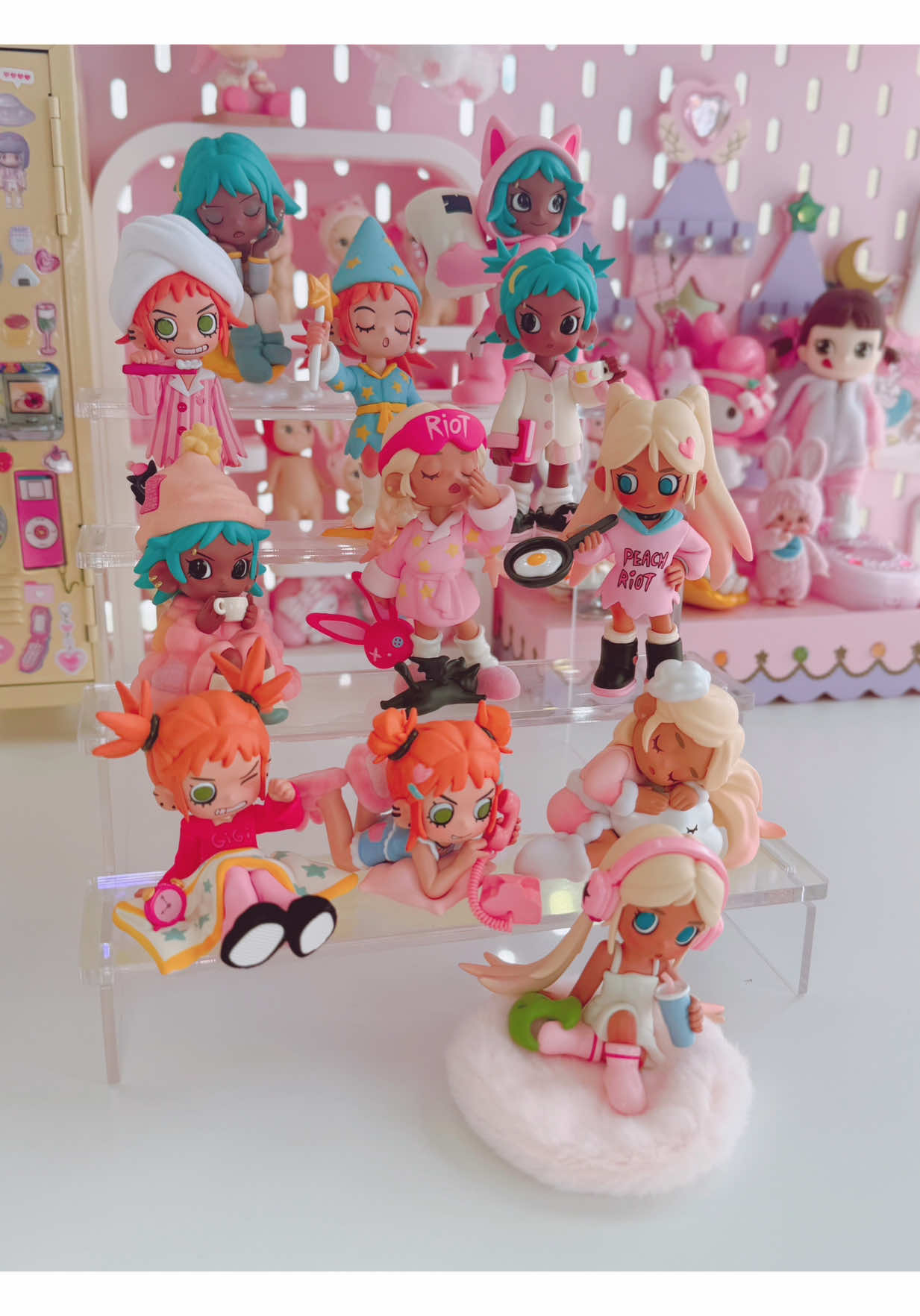 ☁️Door’s shut, lights out—but no way it’s bedtime yet!✨ Pajamas on, Lil Peach Riot’s sleepover is just getting started 💕 Unboxed the full Lil Peach Riot Sleepover Series ✨ enjoy my ASMR video 🎧💖 Got mine from @Whoopea @Whoopea@IG: Whoopeaofficial — use my code JOOK15 for 15% off ❤️ #whoopea #blindbox #popmart #peachriot #asmr