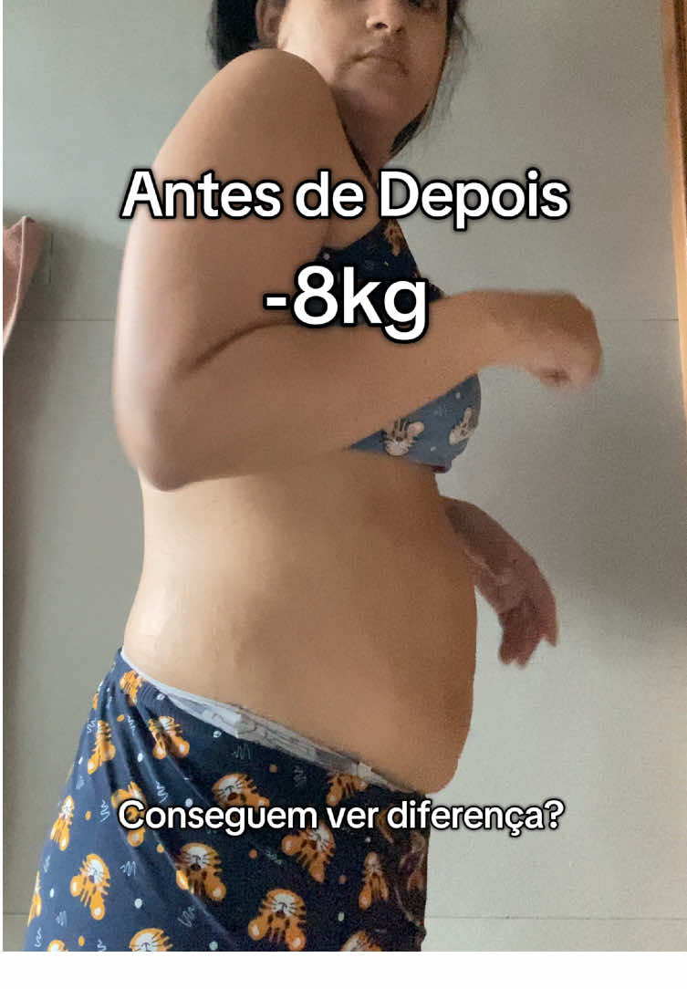 🔥 1 mês, -8kg! 🔥 Olha a diferença no vídeo! 💪✨ Roupas mais folgadas, energia lá em cima e motivação total para continuar! ❤️ Segue comigo e acompanhe cada conquista! 👀