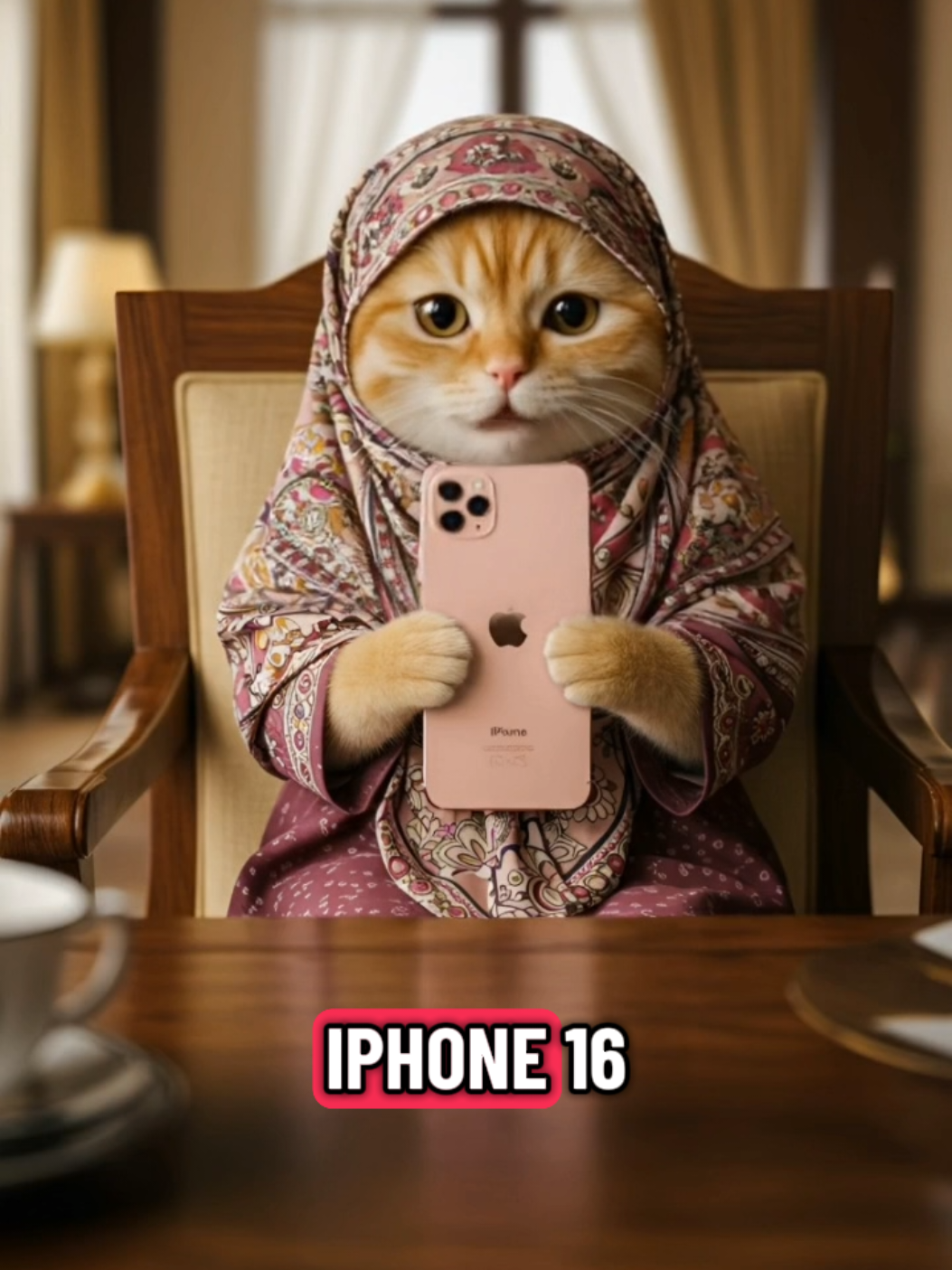 iPhone 16 x bayar🐾😹 #komedikucing #kucinglucu #catvideo #cutecat #iphone 