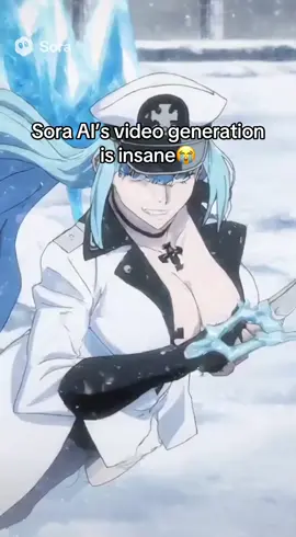 Sora AI Esdeath vs Gojo #Sora #anime #gojo #jjk #esdeath 