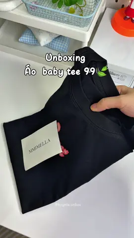 Áo Baby Tee Sweet Basic #aobabytee #aothun #aothunnu #huynieunbox #review 