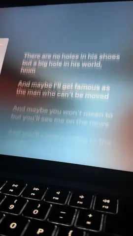 The man who can’t be moved - The Script #themanwhocantbemoved #thescript #lyrics #fyp #applemusic 