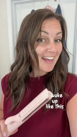 I use this DAILY! I will never stop raving about my favorite flat iron and curling iron combo tool! #flatironcurls #hairtools #flatiron #langehairtools #hairstraightener 