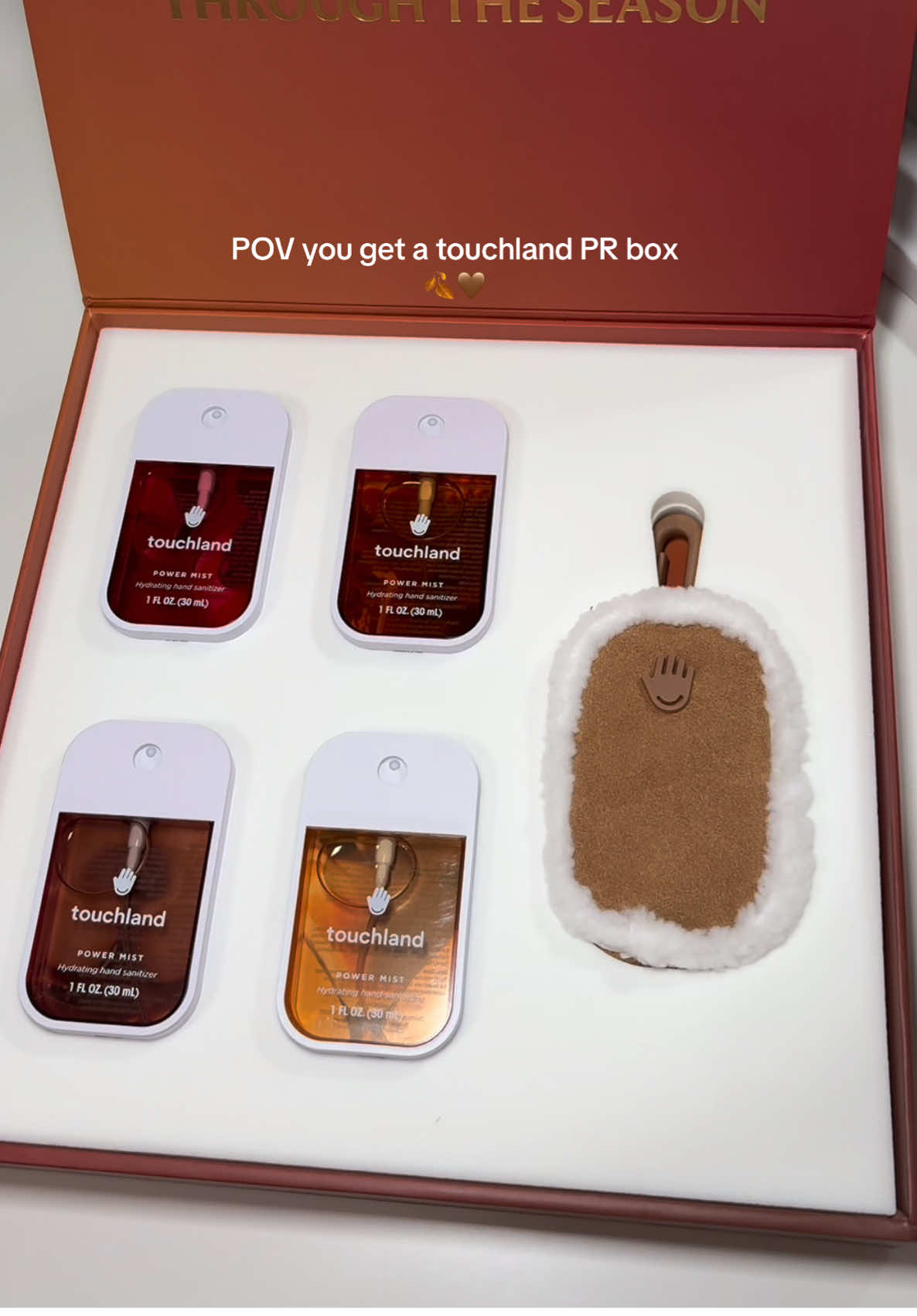 The perfect package for fall ✨ @touchland  #touchland #prpackage #fall #touchlandhandsantitizer #october 