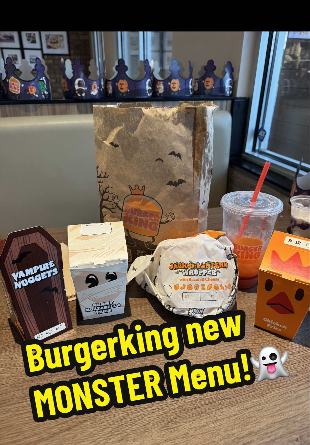 Let’s try Burgrer kings new Monster Menu Items!👻👀 @Burger King #burgerking #fastfood #Foodie #fyp #chopelasreviews 