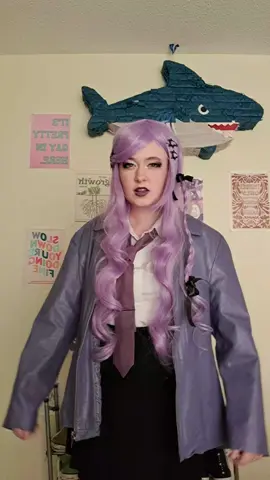 I'm almost done replaying thh I literally played for 5 hours today 😅 #cosplay #kyokokirigiricosplay #kyokokirigiri #danganronpa #closetcosplay 