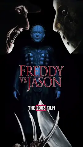 Pinhead almost appeared in 'Freddy vs Jason!'  #horror #freddykrueger #jasonvoorhees #hellraiser #ashwilliams 