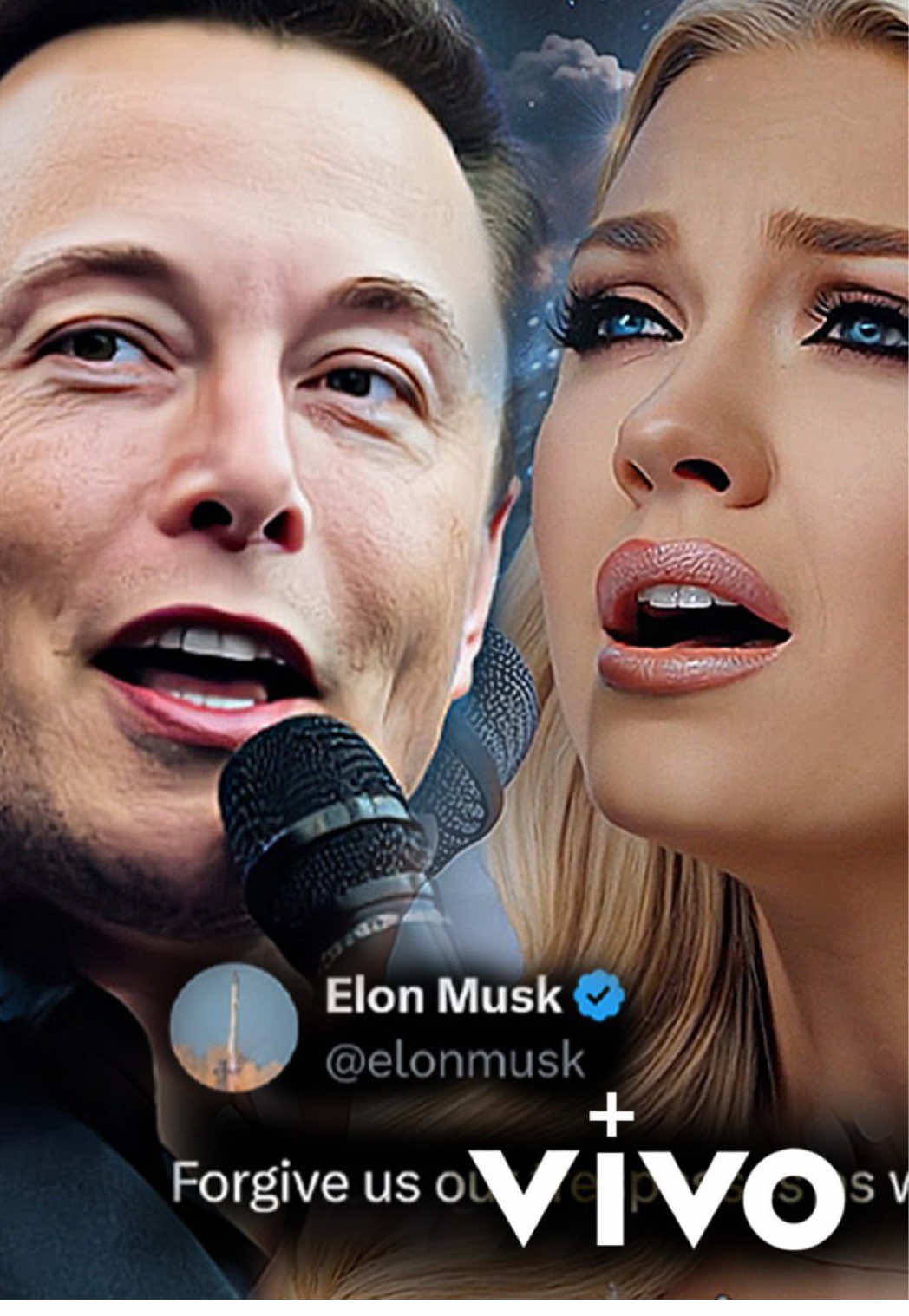 Elon Musk & Erika Kirk LIVE Duet – Forgive Us Our Trespasses, Oh God | Charlie Kirk Tribute| AI generated #ElonMusk #ErikaKirk #CharlieKirk #CharlieKirkTribute #ForgiveUsOurTrespasses #ChristianTikTok #FaithInGod #GodIsGood #JesusSaves #HeavenlyTribute #EmotionalTribute #SingingLive #LiveDuet #MusicForTheSoul #ChristianMusic #InspiringVideo #HopeAndFaith #ForeverAlive #ViralVideo #TrendingNow #TikTokViral #MillionsOfViews #FYP #ForYou #ForYouPage #ViralSong #EmotionalSinging #SyntheticVoice #AIGenerated #FutureOfMusic #ViVOTunes #Spalexma
