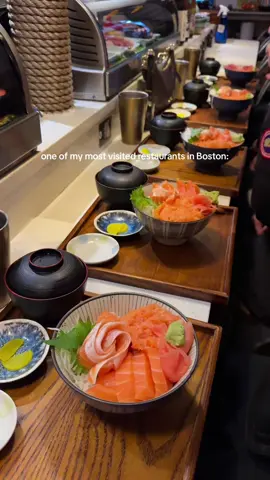 📍Tora Japanese Restaurant in Chinatown! I order the Sake Aisuro Don a lotttt and it’s always consistent. so fresh!! #boston #massachusetts #fyp #bostontiktok #foodtiktok 