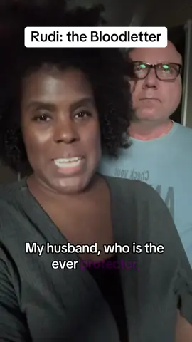 Rudi: the Bloodletter… Who knew he could loose that much??  #stephanielaynes #myhusbandRudi #interracialmarriedcouple #marriedlife 