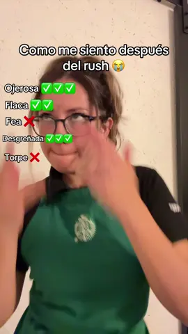 Jajajajjaja y mas si no he tomado mi cafeína para iniciar 🥹🥹🥹 #barista #rush #starbucksmexico #humor #divertido 