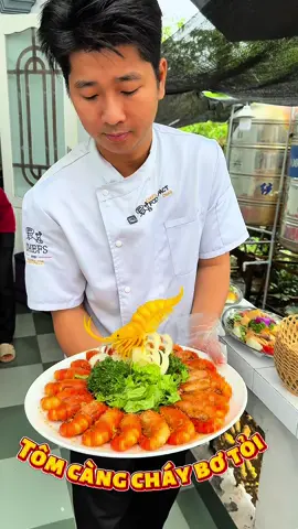 Tôm càng cháy bơ tỏi khẩu phần 20 con xếp đầy đĩa! Thơm nức mũi, khách thích thú chụp ảnh liên tục trước khi ăn 📸🦐 #5nhanh #tomcangchaybotoi #20con #khauphanden #chupanhhoai   ​​​​​​​​​​​​​​​​