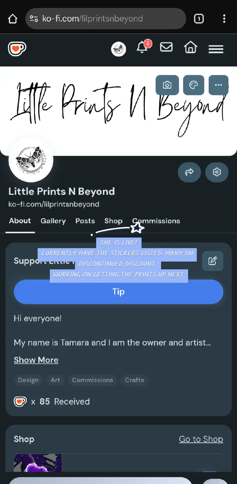so I'm not going to put actual words of what this is but you can definitely see it on the pictures what this is about. it's all live. I have all the stickers up. many of them are discontinued or extremely discounted because I'm just trying to get rid of them at this point. prints will be going up shortly. maybe the next day or two? I have to decide which ones I want to put up now as I go forward. for sure. the last two reworked designs are going to go up and then down the line. if everything starts moving forward good I will reopen my own w e b s I t e again but at this moment since I'm just starting back out we are going to be the coffee a p p. #smallbusinesscheck #SmallBusiness #stickershop #mommaownedsmallbusiness 