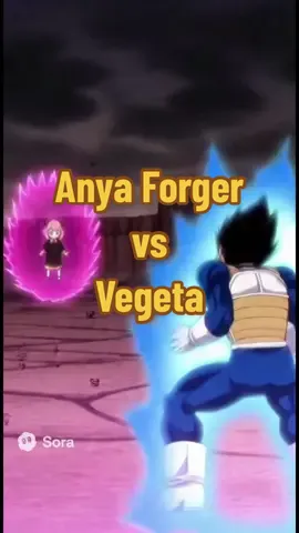 Anya Forger vs Vegeta - The Animation #anime #sora2 #vegeta #spyxfamily #ia 