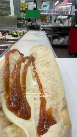 Foot-long sweet onion, chicken, turkey Yaki sandwich on Italian herb and cheese bread not toasted with American cheese with extra bacon and just a sweet onion sauce and salt and pepper#Recipe #ticktock #2025 #food #foodtiktok @Subway @tiktok creators @TikTok 