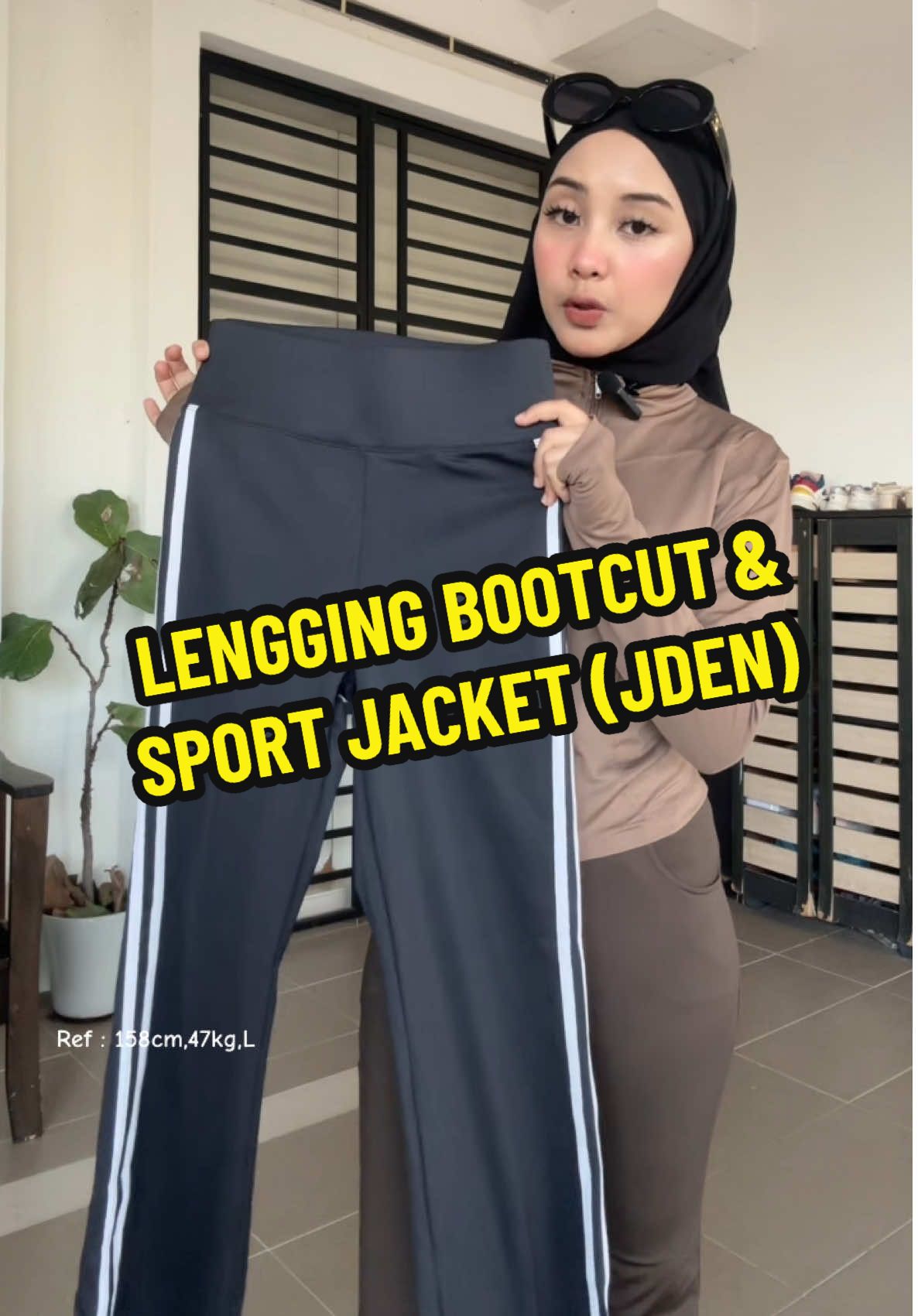 Tengah cari Lengging Bootcut ke tuwww Meh sini singgah  #sportoutfit #leggingbootcut #sportjacket #seluarlegging #fyp 