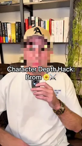 Character building hack: give them one concrete detail that reveals the inside. My bruiser knight Brom is a hidden romantic. He carries a pressed flower every day, saving it for his future love. A tiny detail that creates stakes and heart. #writerhacks #writertok #authortok #writingtips #characterdevelopment 