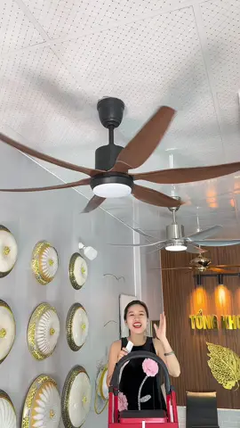 Mẫu 6 cánh nâu bên em cao cấp từ động cơ, cánh quạt, khiển và kể cả ốc vít.  #oanhoioanh  #noithatnhacua  #quattran6canh #quatnaucafevango 