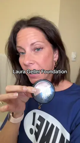 Ladies over 40 you NEED this foundation from Laura Geller!! #laurageller #over40 #over40makeup #powderfoundation #tiktokshopfalldealsforyou 