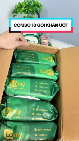 COMBO 10 GÓI KHĂN ƯỚT LAMY 80 TỜ #cindythuytichcuc #khanuotlamy