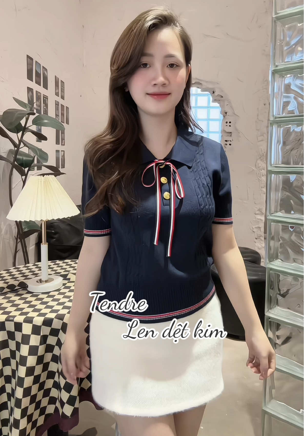 Em len cột nơ này xinh quá ✨🎀 #xh #detkim #tendre #outfit #fyp 