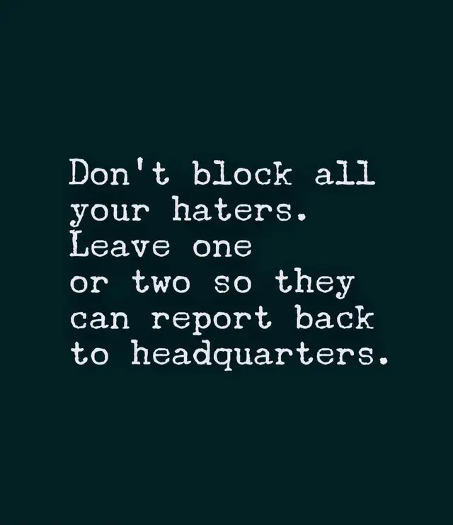 Not everyone claps for you when you win… Some people only follow you because they’re secretly waiting for you to fail. And that’s fine. Let them watch. Haters are just unpaid interns doing free marketing. They’ll keep your name in rooms you don’t even walk into. They’ll spin stories, exaggerate details, and obsess over you harder than your actual fans. So no, I don’t block all of them. I leave one or two in the front row—just so they can take notes and report back to headquarters. Because here’s the truth: If people aren’t talking about you, you’re probably not doing enough. Growth comes with noise. Success comes with shadows. And the ones running their mouths the loudest are usually the ones doing the least. Stay focused. Keep winning. And let your results speak louder than their gossip. #hatersgonnahate #realtorlife #businessmindset #successmindset #growthmindset           