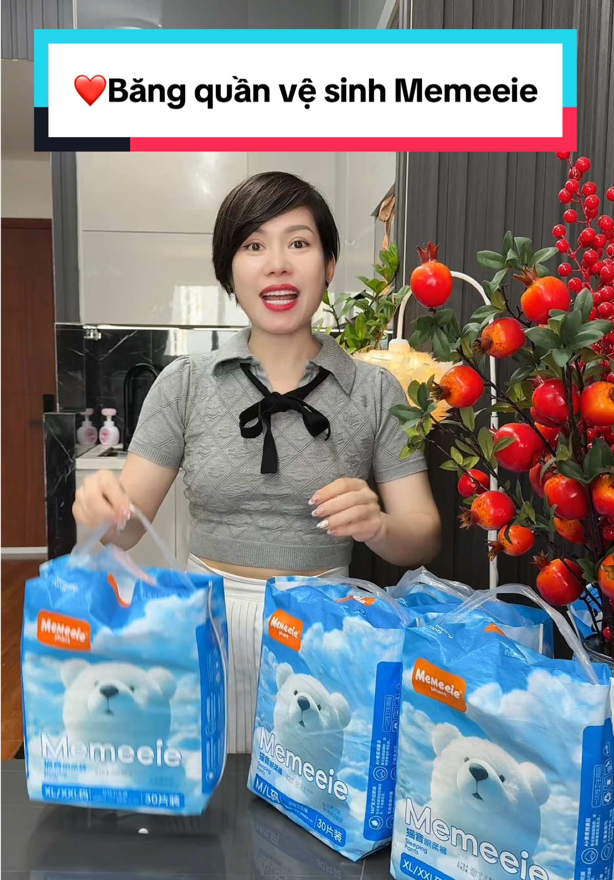 ❤️Băng quần vệ sinh Memeeie tiện lợi các chị nha #cindythuytichcuc #bangvesinh #quanbangvesinh #bangvesinhdangquan #bangvesinhsausinh   