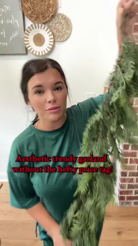 These go viral every year so don’t wait to get yours! #christmasgarland #cedargarland #christmasdecor #viral 