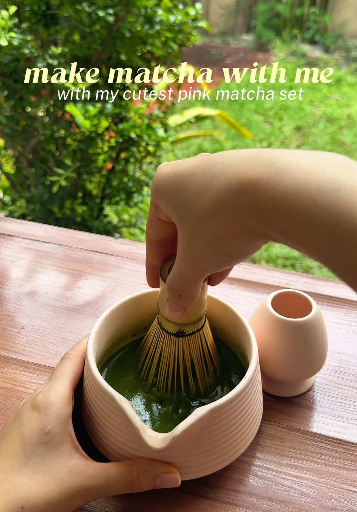 Love this pink matcha set so much 💗 #matcha #matchaset #horiishichimeien #matchabowl #chawan 