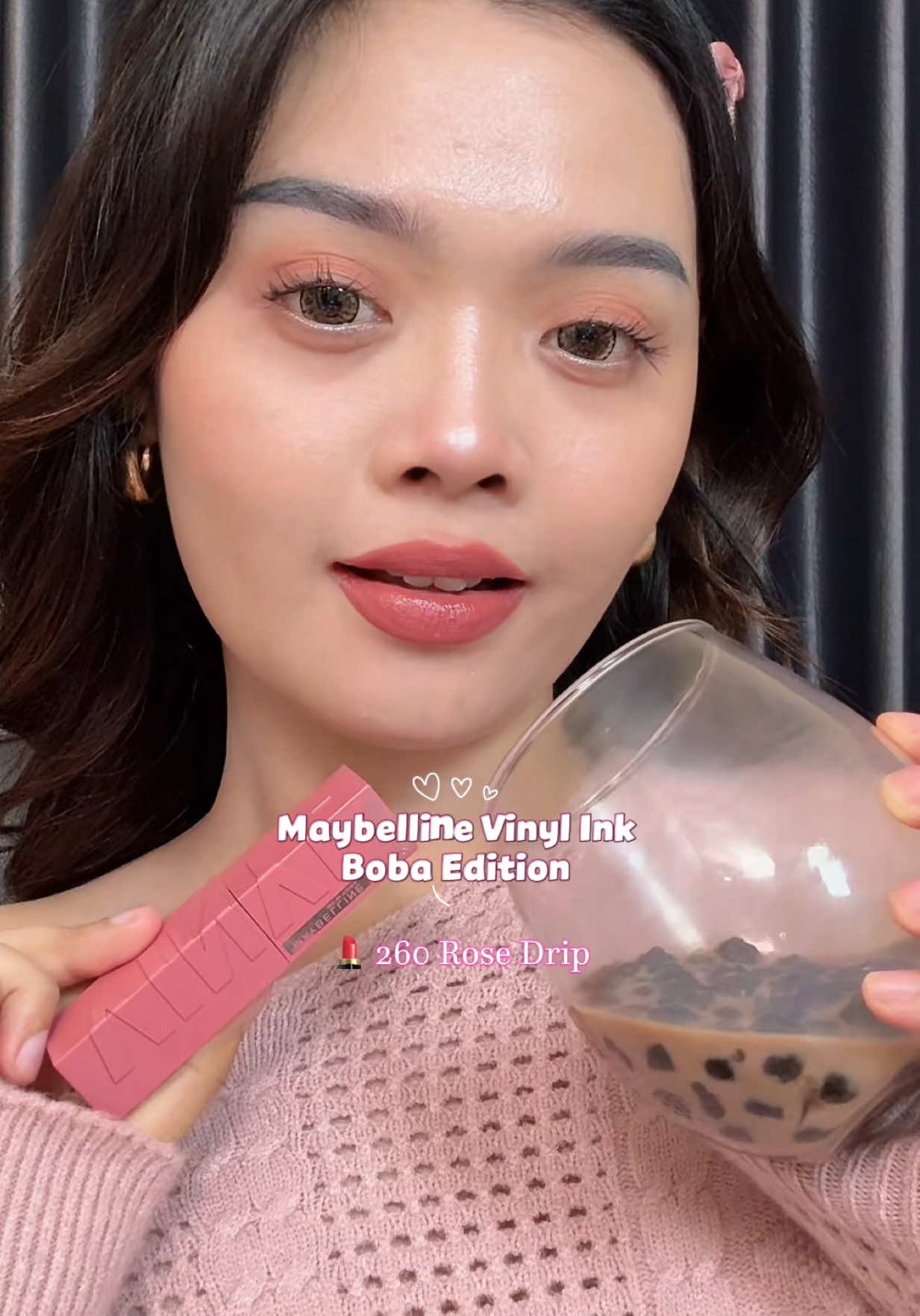 Maybelline Vinyl Ink 260 Rose Drip Boba Edition @Maybelline Indonesia  . . . #VinylInkBobaID #WeAreMaybelline #Vinyl #MaybellineVinylInk #maybellinevinylink260 
