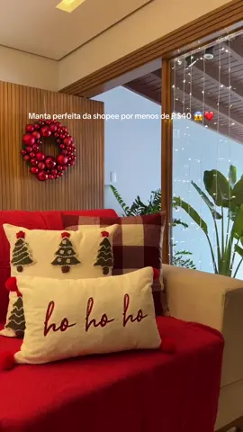 Manta Sofá luxo 💖✨ #natal #manta #sofá #Promo #shopeecheck 