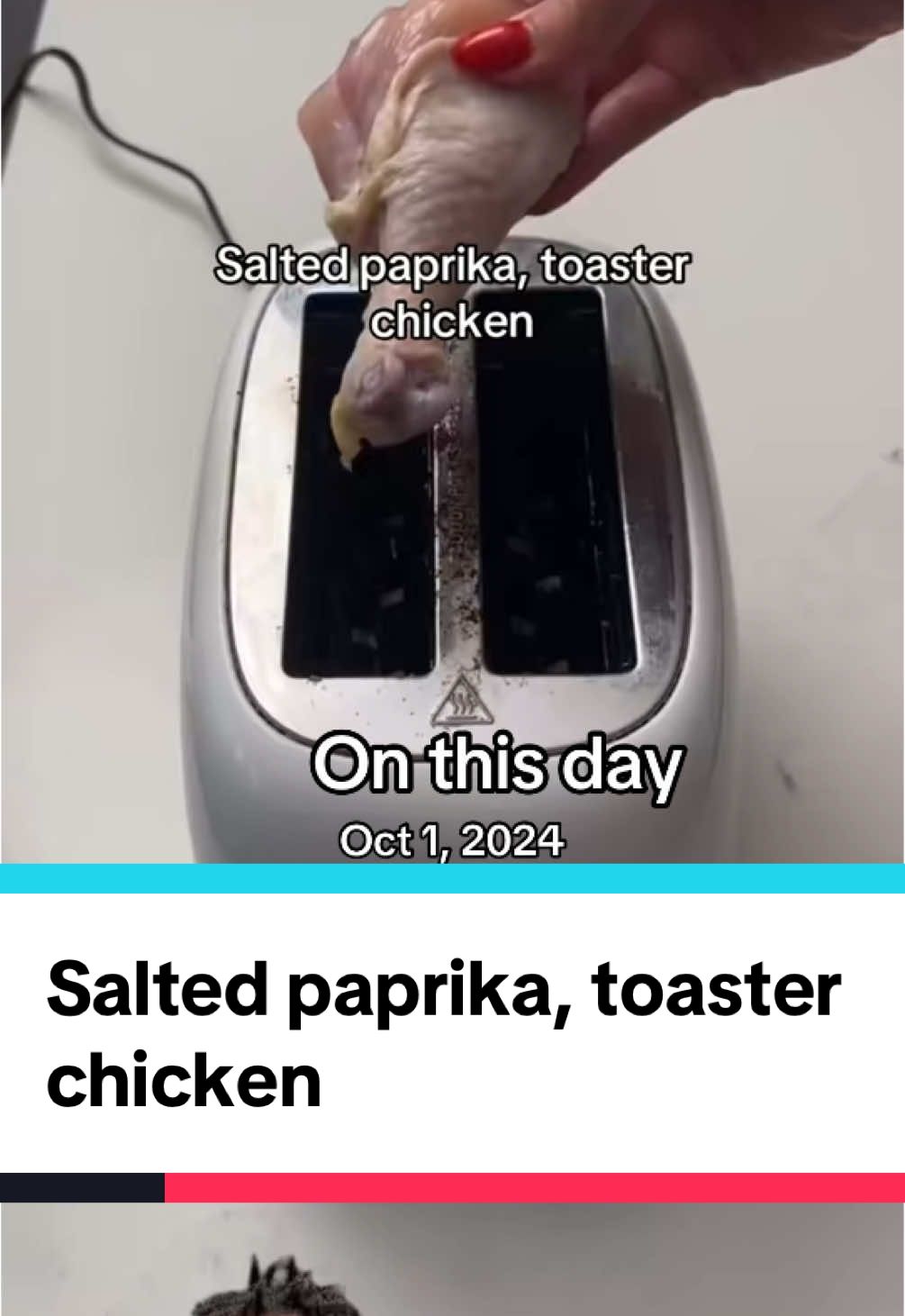 Salted paprika, toaster chicken #marco #foodvideo #foodreview #foodtiktok #foodcontent #onthisday 