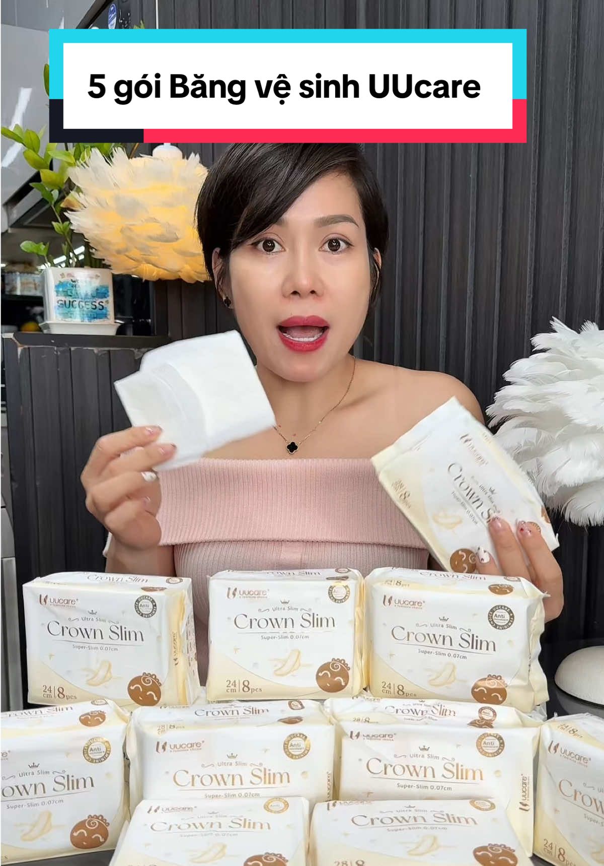 Combo 5 gói Băng vệ sinh UUcare 0.07cm siêu mỏng – Ngày & đêm 24cm/28cm, thấm nhanh, mặc như không #Cindythuytichcuc #bangvesinh #bangvesinhUUcare 
