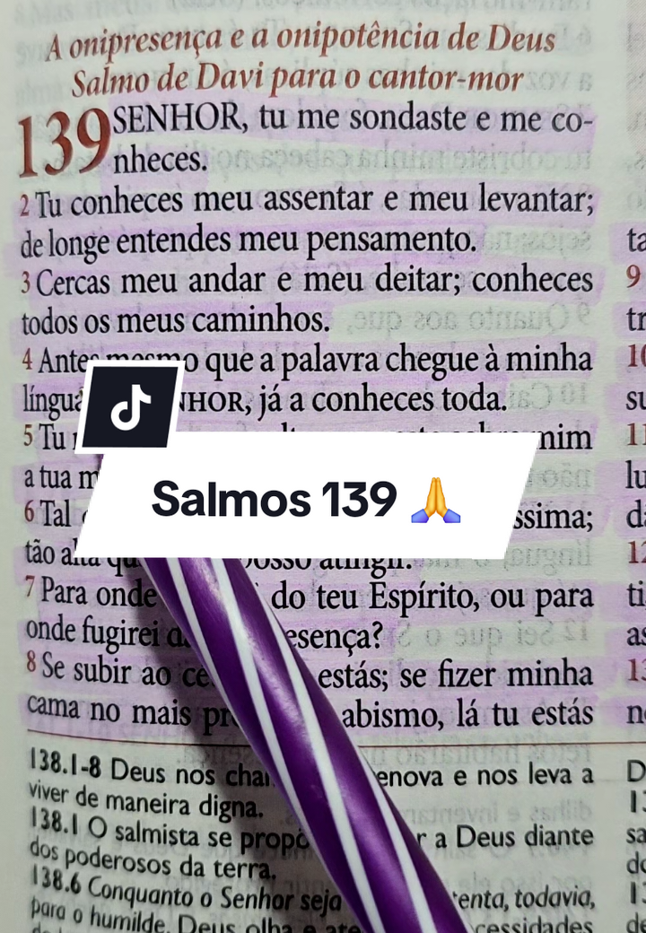 Salmos 139 🙏 #palavradeDeus #Deusefiel #versiculododia #versiculosbiblicos #Versículossagrados 