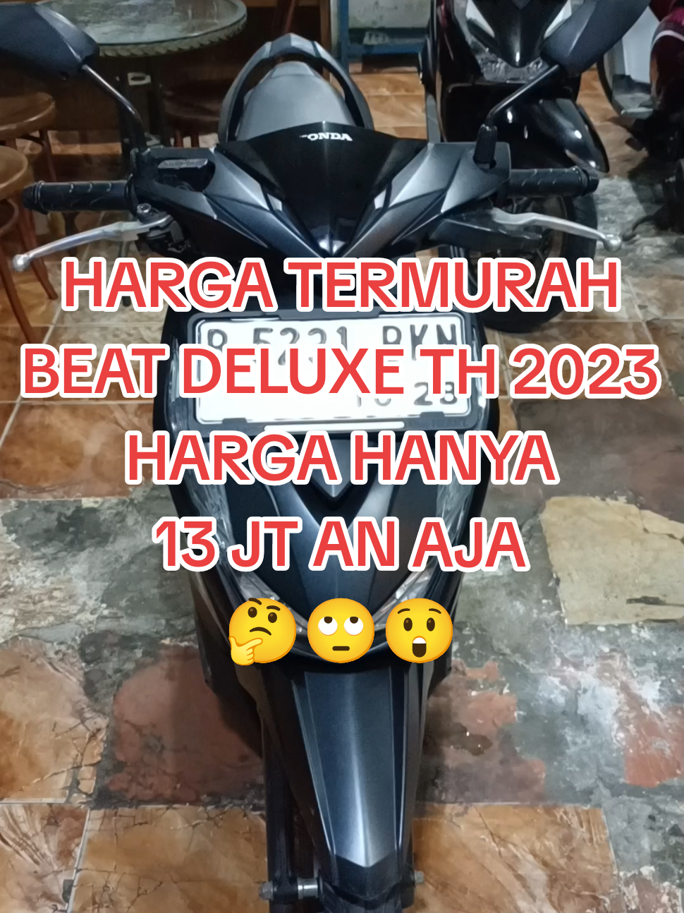 Honda Beat deluxe th 2023 pjk hidup mesin cakep banget body mulus ori ban tebel' stater tokcer surat : Bpkb, Faktur dan Stnk hrg 13.8 jt aja #fypシ゚  #beranda  #pengikuttiktok  #hondamurah  #jualbelimotorbekasberkualitas 