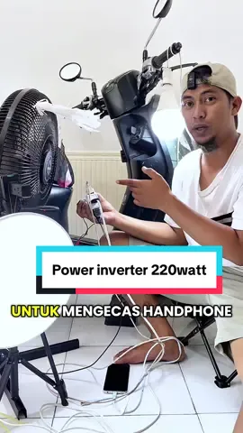 Power inverter aki inverter dc to ac 220 watt solusi untuk listrik instan menggunakan aki 12volt to 220 volt seperti listrik pln #powerinverter #powerstation #dctoac #powertools #inverter 