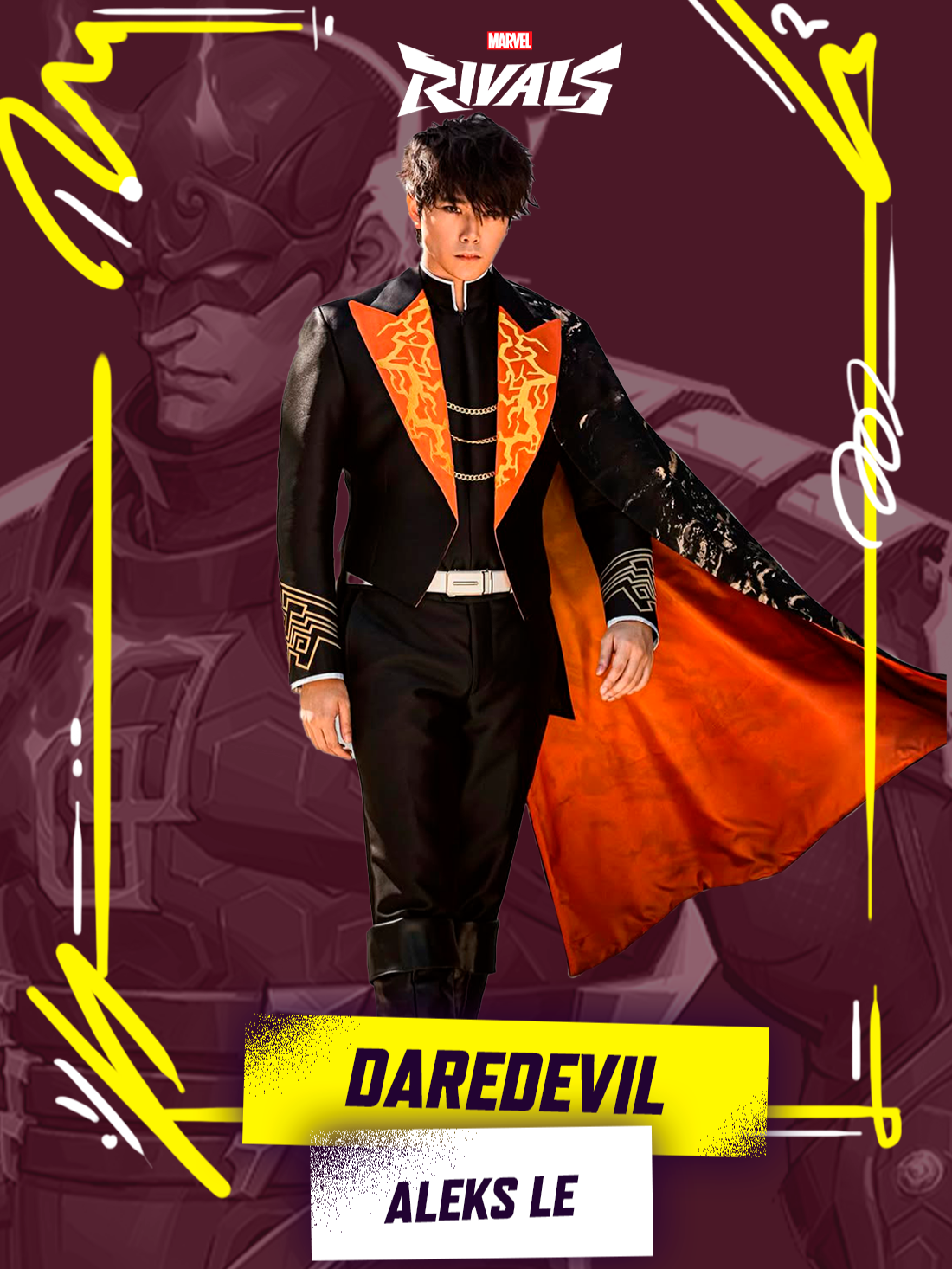 Con la llegada de Dardevil llega un gran actor responsable de su voz el gran @aleksminle ES INCREIBLE! #MarvelRivals #HeartoftheDragon #Daredevil #AleksLe #MattMurdock