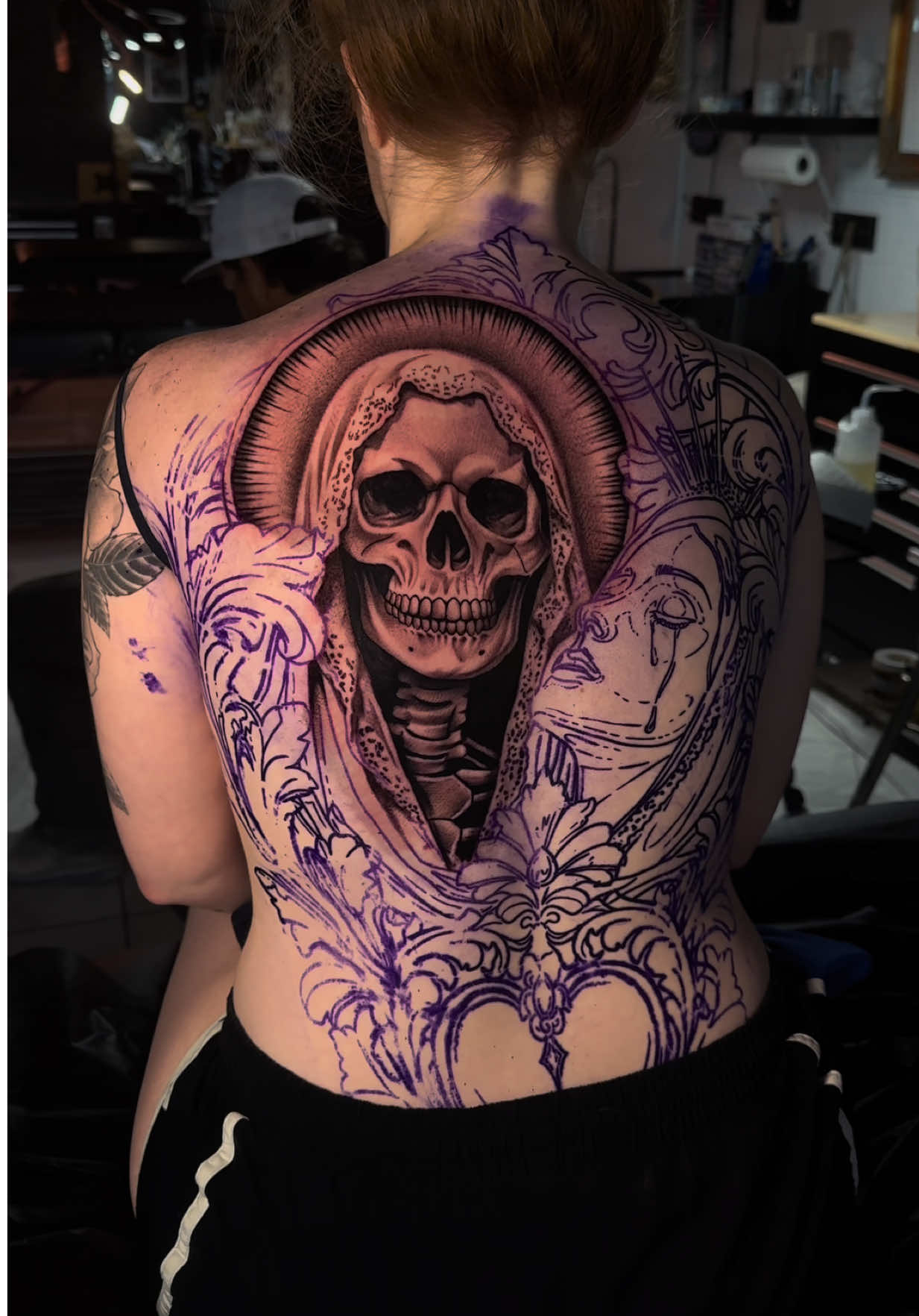 Day 1 done🖊️ #fy #tattooartist 