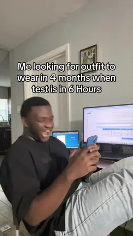 Me in college looking for outfit to wear in 4 months when test is in 6 Hours #college #collegelife #foryoupage #fyp #collegehumor 