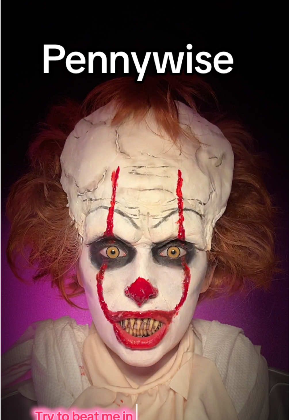 SFX Halloween makeup! It. Penny wise the clown #pennywisecosplay #pennywisemakeup #halloweenmakeup #sfxmakeup #makeup 